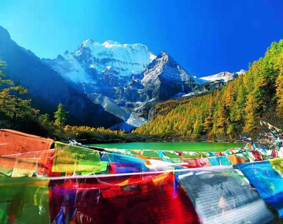 推介会上,甘孜州稻城亚丁景区,乡城县,得荣县,理塘县依次作旅游推介