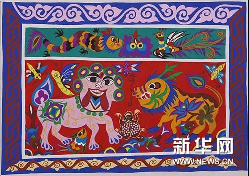 曹佃香《炕围画》